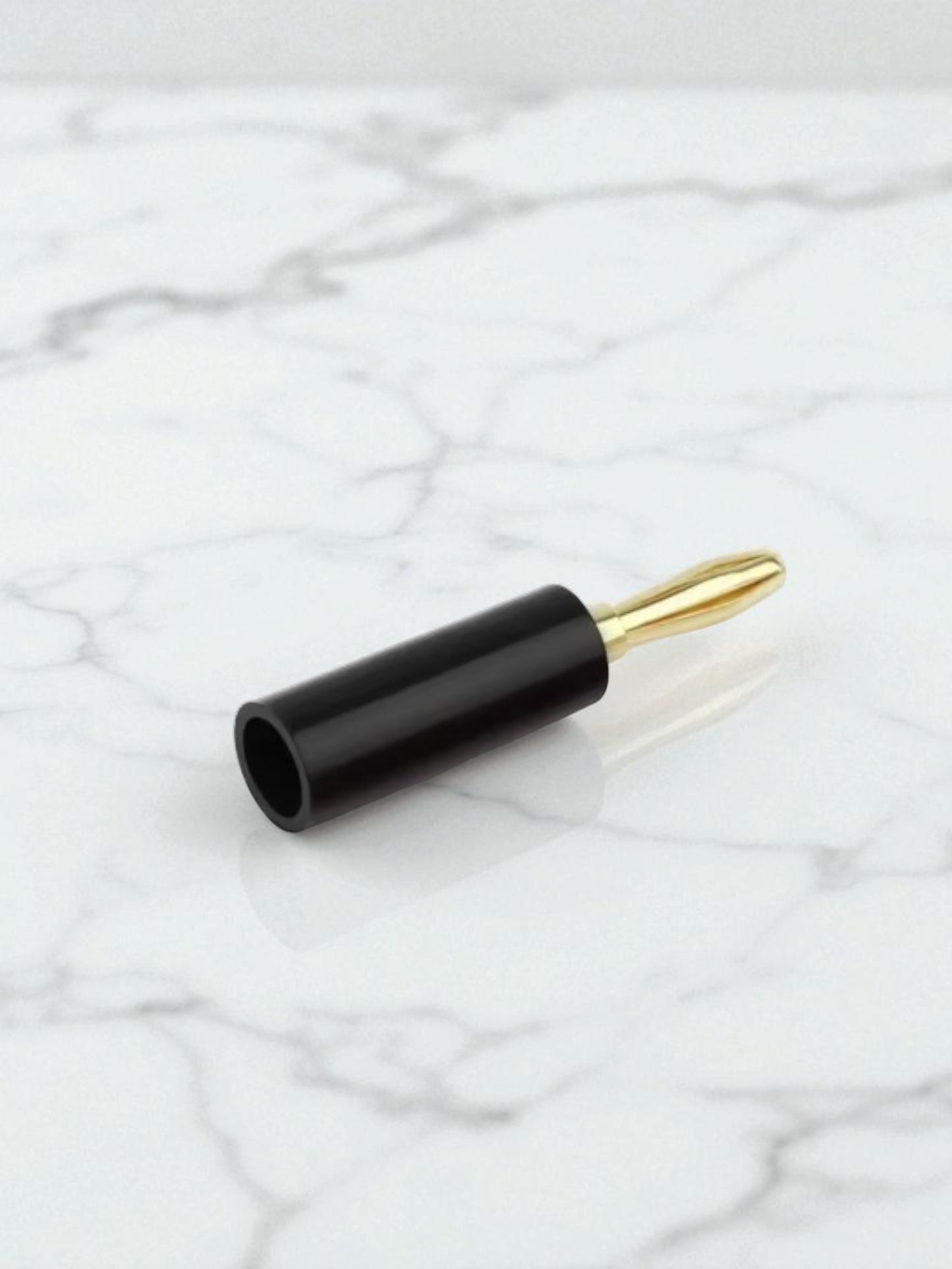 Conector banana macho negro
