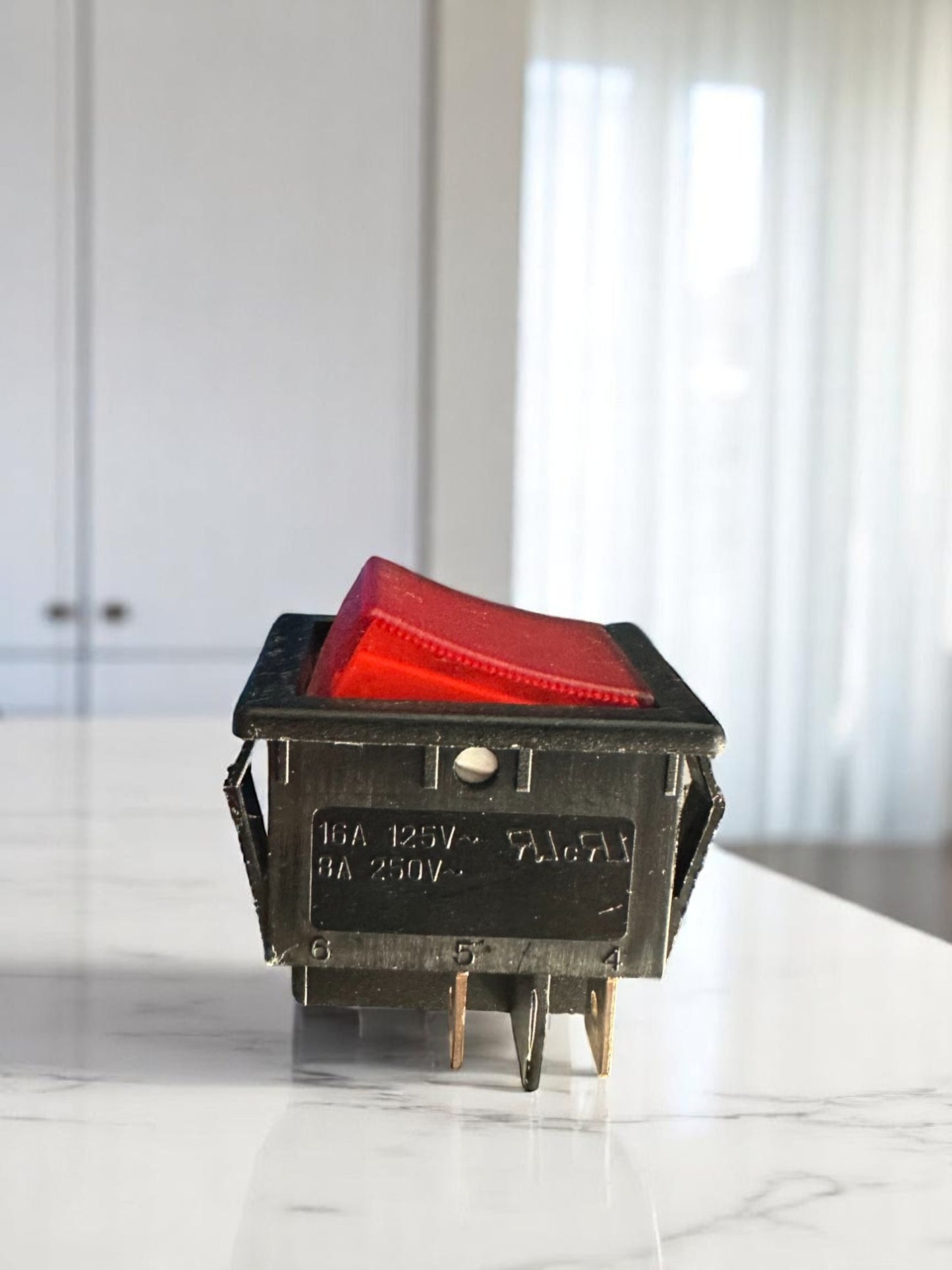 Interruptor bipolar ROJO luminoso