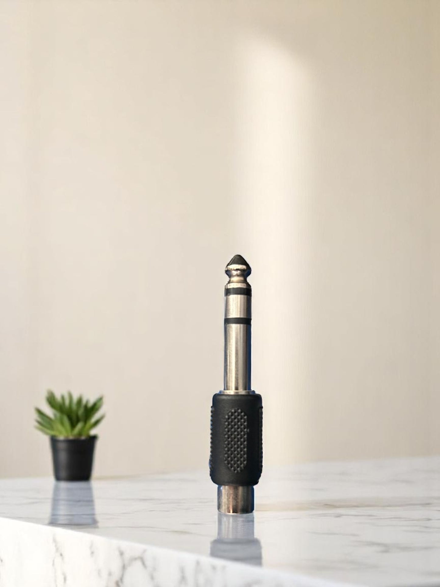 Conversor/Adaptador RCA hembra a Jack 6,3 mm estéreo macho