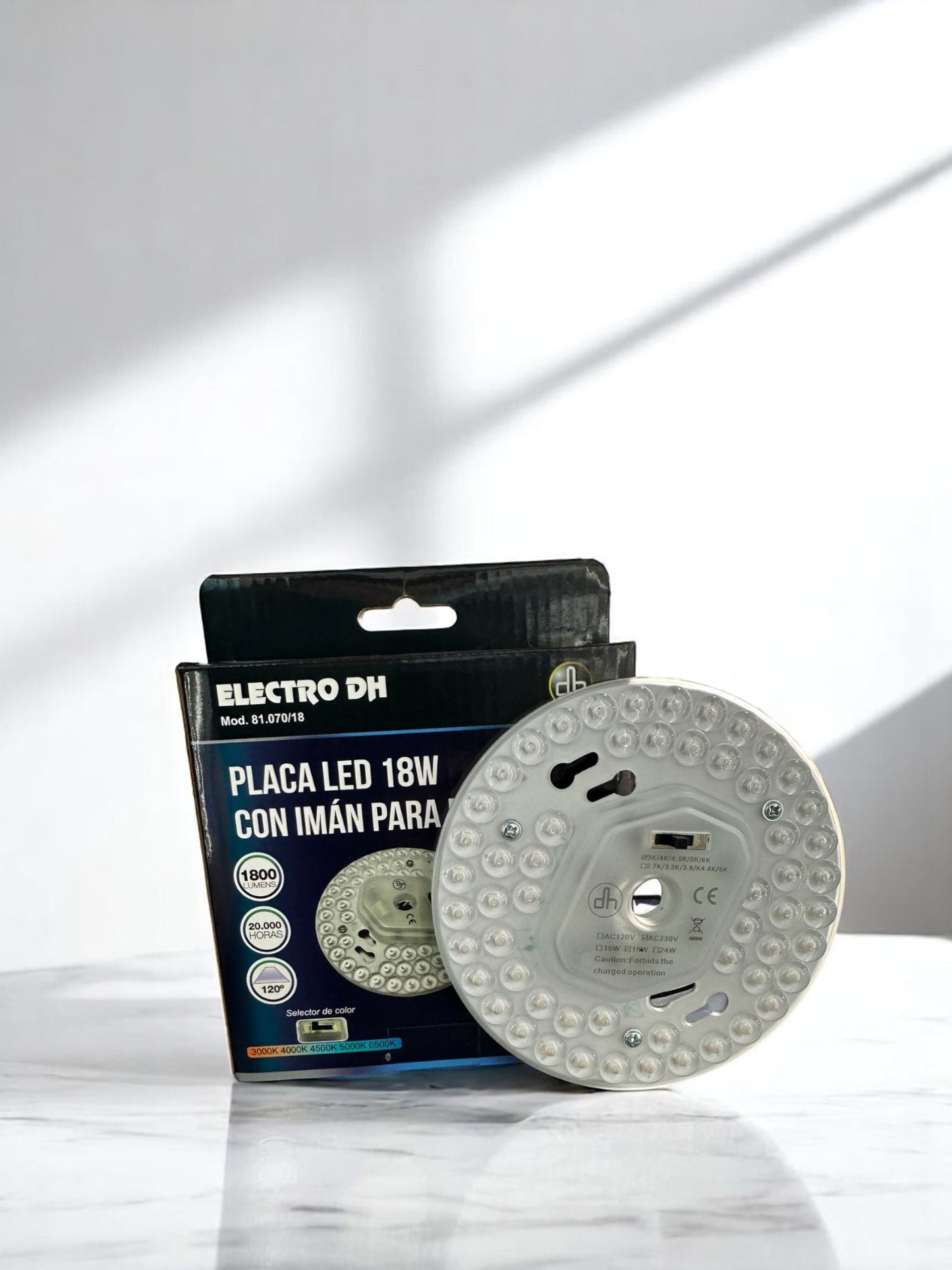 Placa led 18W con imán
