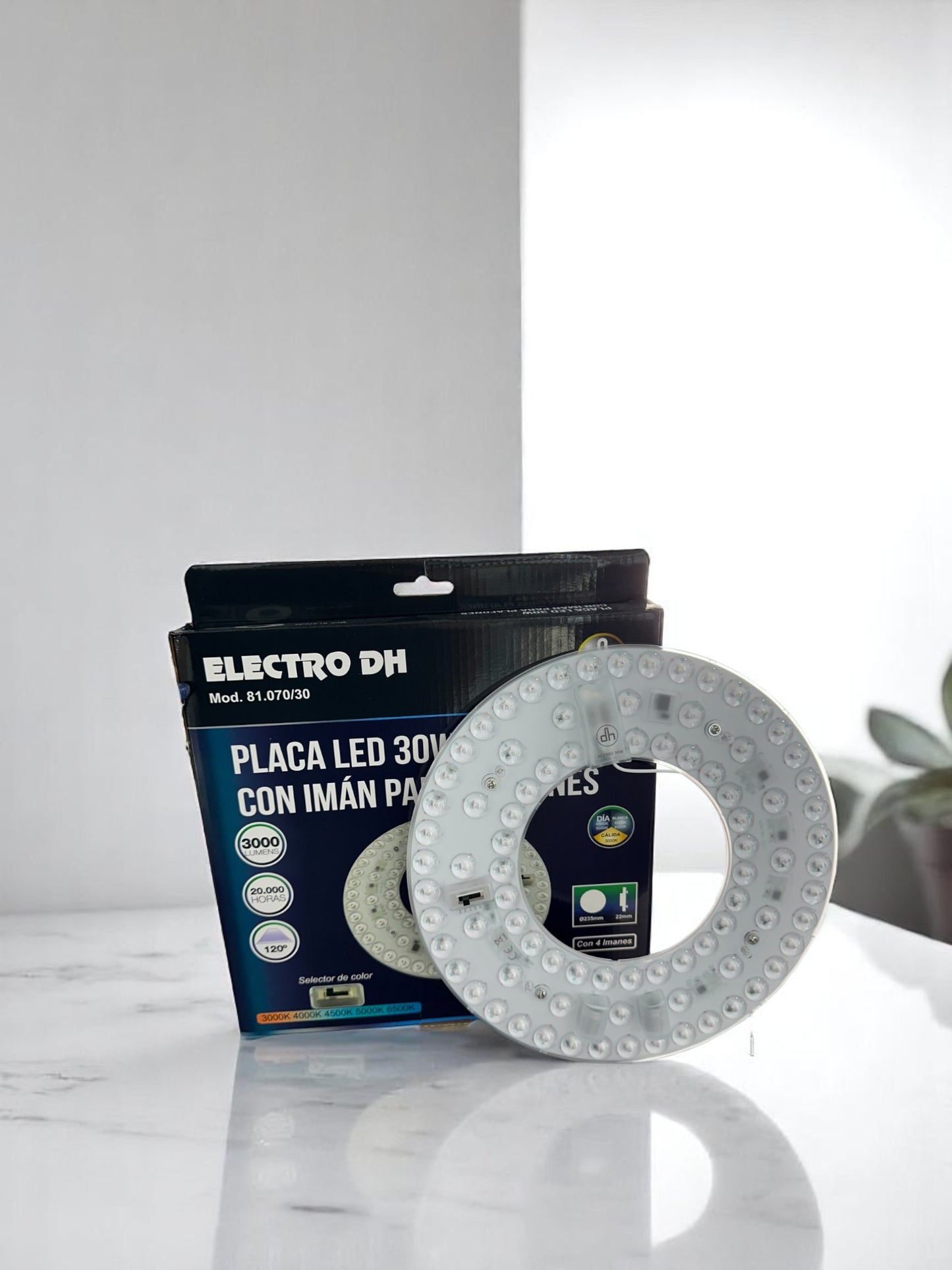 Placa led 30W con imán