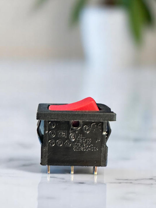 Interruptor unipolar ROJO 3 posiciones