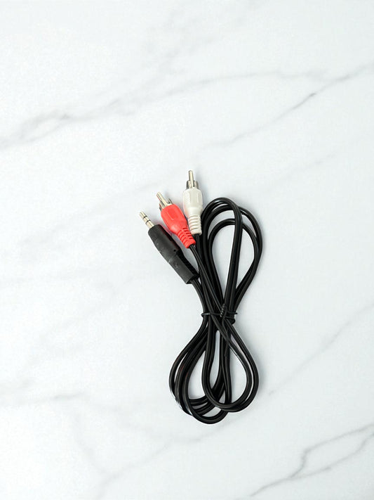 2 RCA macho a Jack macho estéreo