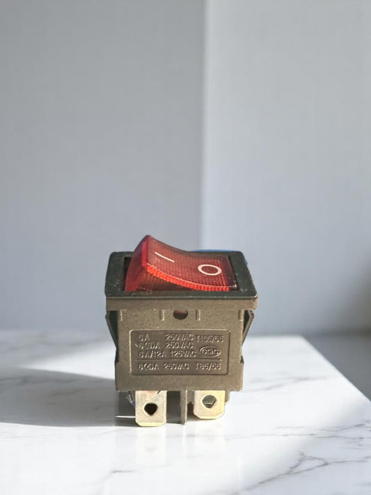 Interruptor bipolar ROJO luminoso
