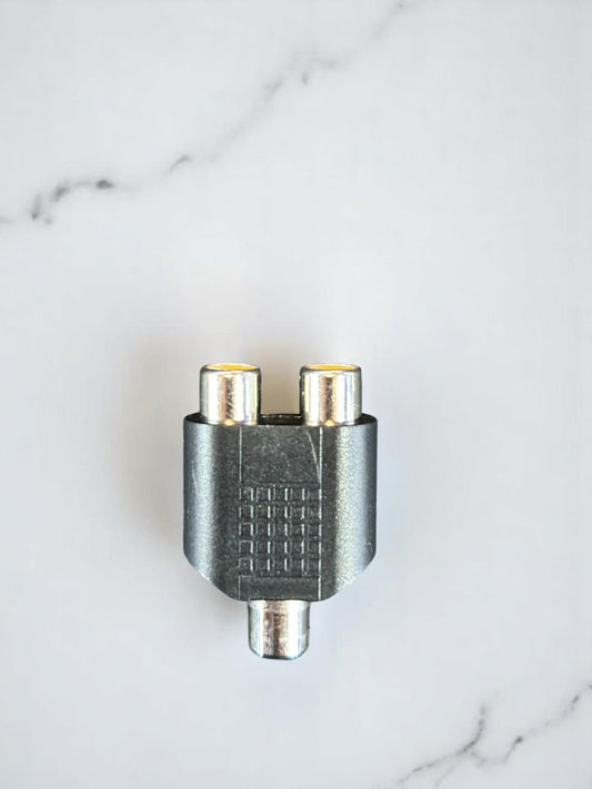 Conector/Conversor 2 RCA a RCA hembra