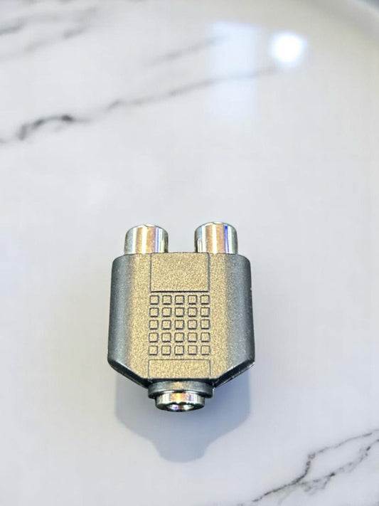 Conector/Conversor 2 RCA a jack hembra