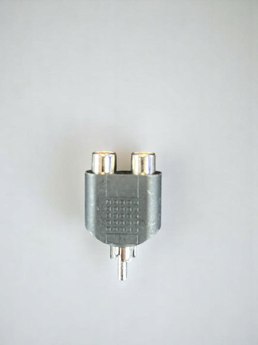 Conector/Conversor 2 RCA a RCA macho