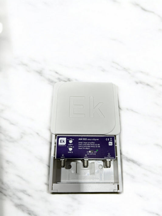 Amplificador de antena 32 dB para dos antenas EK