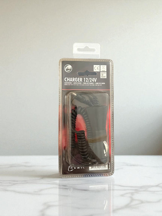 Cargador coche con conexión de alimentador 2 mm