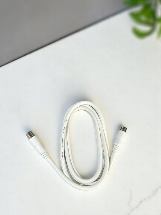 Cable coaxial con conectores para antena