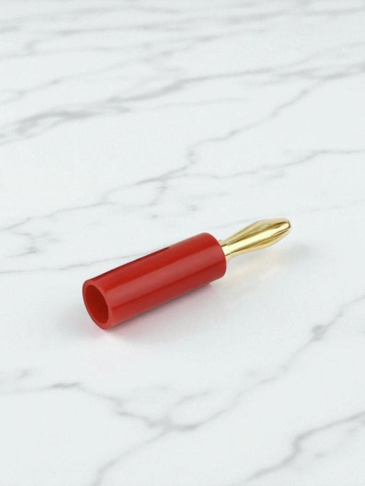 Conector banana macho rojo