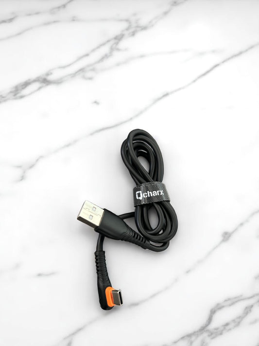 Cable acodado USB a USB tipo C / 1 m