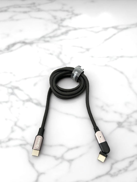 Cable rotativo 180º USB tipo C a USB tipo C / 1.2 m