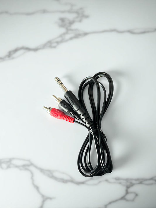 Jack estéreo 6.5 mm a 2 RCA macho / 1.5 m