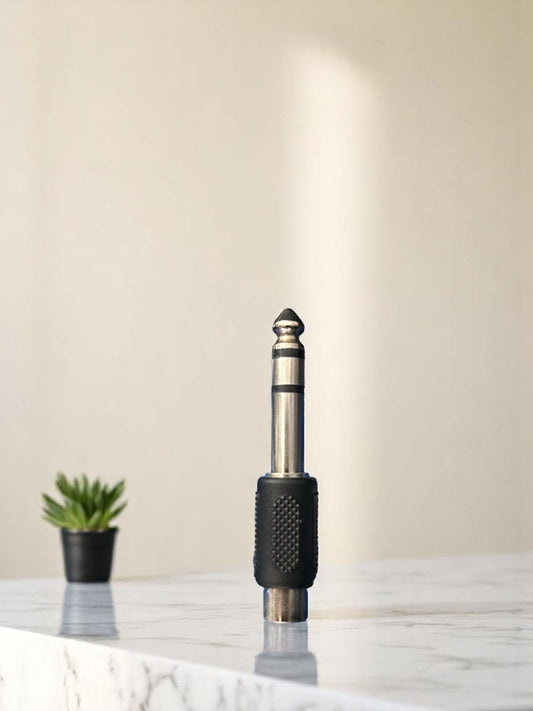 Conversor/Adaptador RCA hembra a Jack 6,3 mm estéreo macho