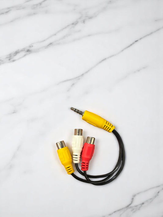 Triple RCA hembra a Jack 3.5 mm macho