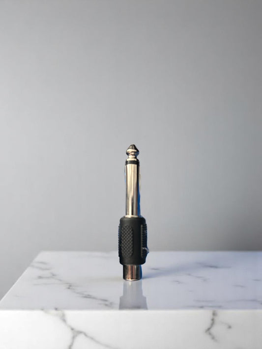 Conversor/Adaptador de Jack 6.3 mm mono a RCA hembra