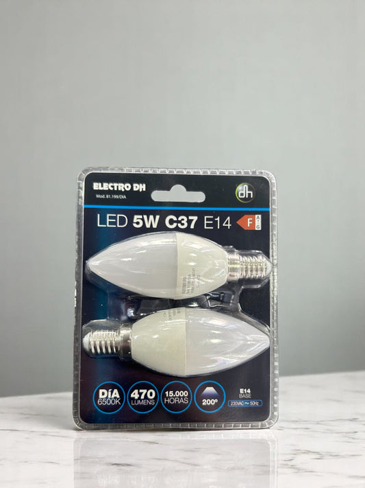 Bombilla Led 5W VELA pack de 2
