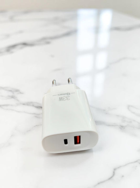 Alimentador USB y USB tipo C 33W (Carga rápida)